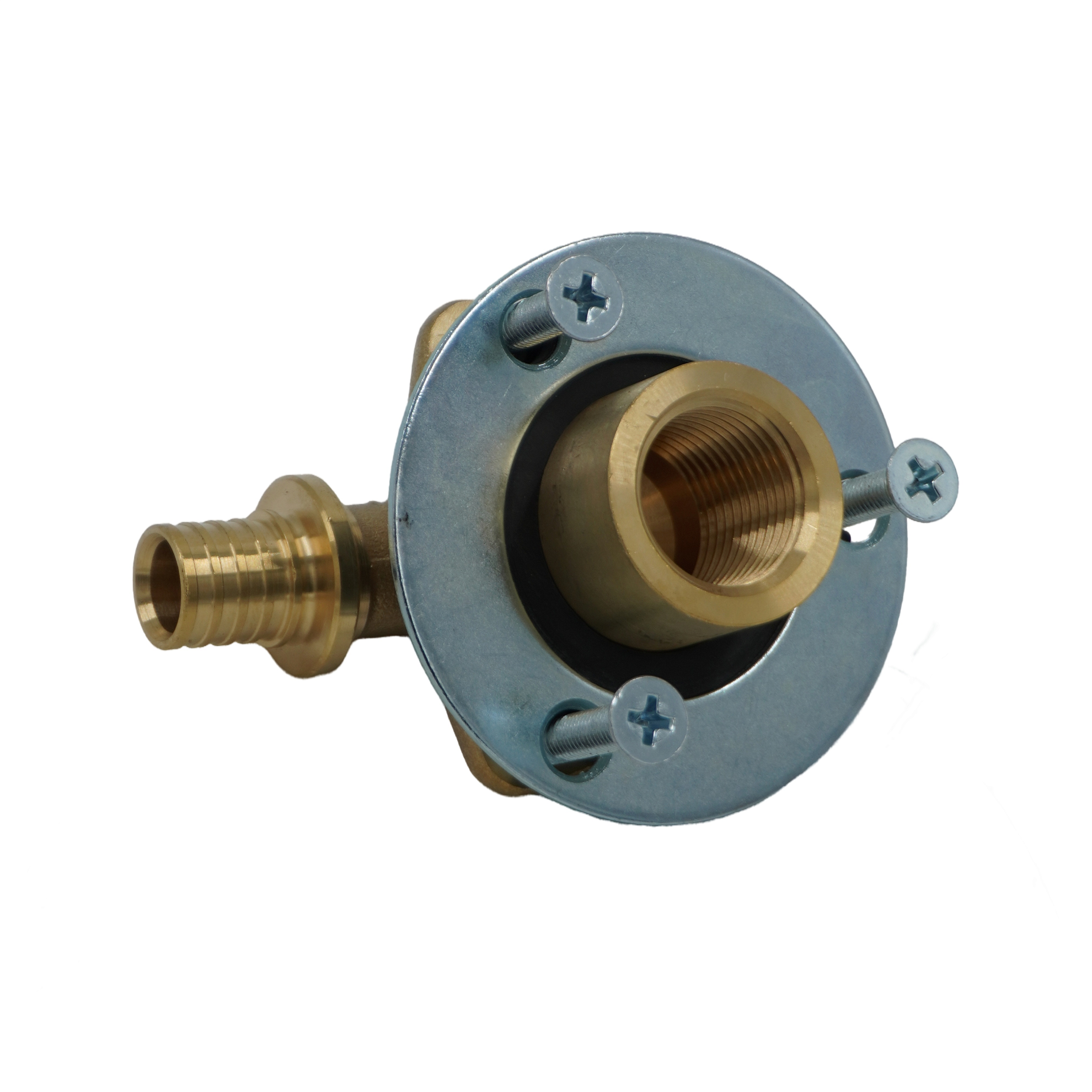 Угольник настенный, РЕХАУ, RAUTITAN, ВР, 16-Rp 1/2" х 28, DZR латунь (MX), для гипсокартонных плит