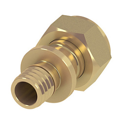 TECEspring AX, Соединение прямое с накидной гайкой 20 х 1/2", латунь