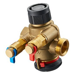 Регулирующий вентиль Cocon Q, Ду32 , 1 1/4", с автоматическим регулированием расхода резьбовое соединение М30х1,5 на выходе - резьбовой штуцер, на выходе - внутренняя резьба