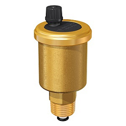 Воздухоотводчик автоматический, Flamco, Flovent, R 1/2" M, бар- от 0,2 до 8, T°C -110, с отсечным клапаном, латунь