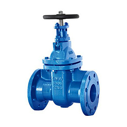 Задвижка с метапллическим клином, Galaxy, модель 3127, DN80, PN16, корпус и клин высокопрочный чугун, шток нерж. сталь, кольцо седла бронза, невыдвижной шток