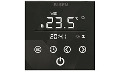 Регулятор для внутрипольных конвекторов, ELSEN, конвекция-естественная, 220 В, чёрный