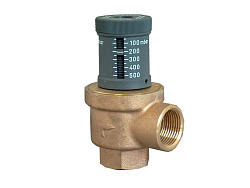 Клапан перепускной, Oventrop, DN-20, 3/4", ВВ, PN, бар-10, диапазон настройки, бар-0,05-0,5, T°C -120, бронза/латунь