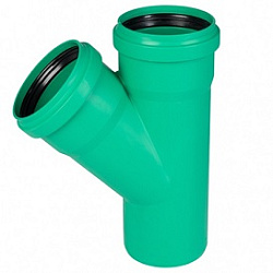 Тройник, Ostendorf, KG2000EA, 45°, 200, 160, PP-MD (полипропилен)