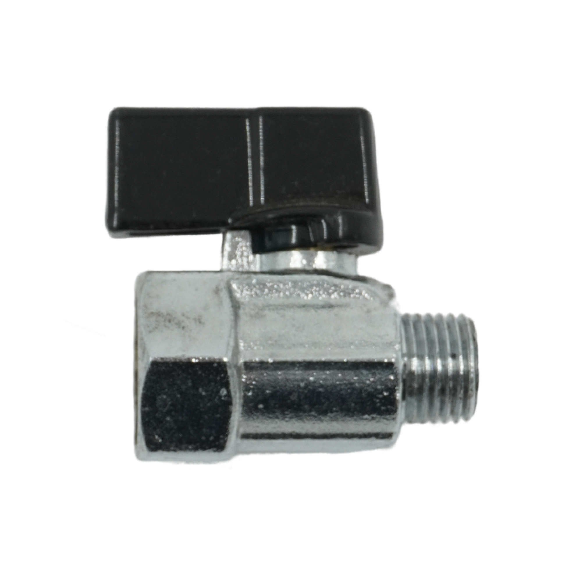 Кран шаровой, ELSEN, MINI, полнопроходной, прямой, 1/4", 1/4", НВ, PN, бар-40, T°C -от -20 до +150, ручка-бабочка, латунь