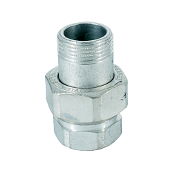 Сгон американка, ELSEN, TIN латунь, прямой, НВ, 3/4", 3/4", с плоским уплотнением