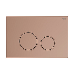 Панель смыва РЕХАУ NOVA ORB 001 с круглыми клавишами, пластик, розовое золото, матовый