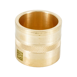 Гильза монтажная, 32, 32, латунь (LX)