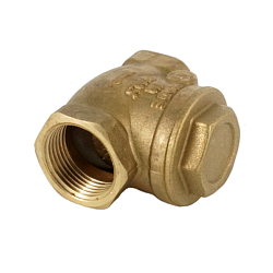 Клапан обратный, ELSEN, дисковый, горизонтальный, 3/4", ВВ, PN, бар-10, T°C -от 0 до +80, латунь