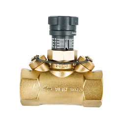 Вентиль регулирующий, Oventrop, Hycocon VTZ, преднастраиваемый, DN-25, 1", ВВ, PN, бар-16, T°C -от -10 до +120, латунь, измерительная техника "eco", с обеих сторон вентильные вставки для измерения/слива, в теплоизоляции
