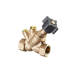 Вентиль запорный, Oventrop, Hydrocontrol ATR, без преднастройки, DN-10, 3/8", ВВ, PN, бар-25, T°C -от -20 до +150, бронза, с присоединительными отверстиями для измерительной техники "classic" (закрыты заглушками)