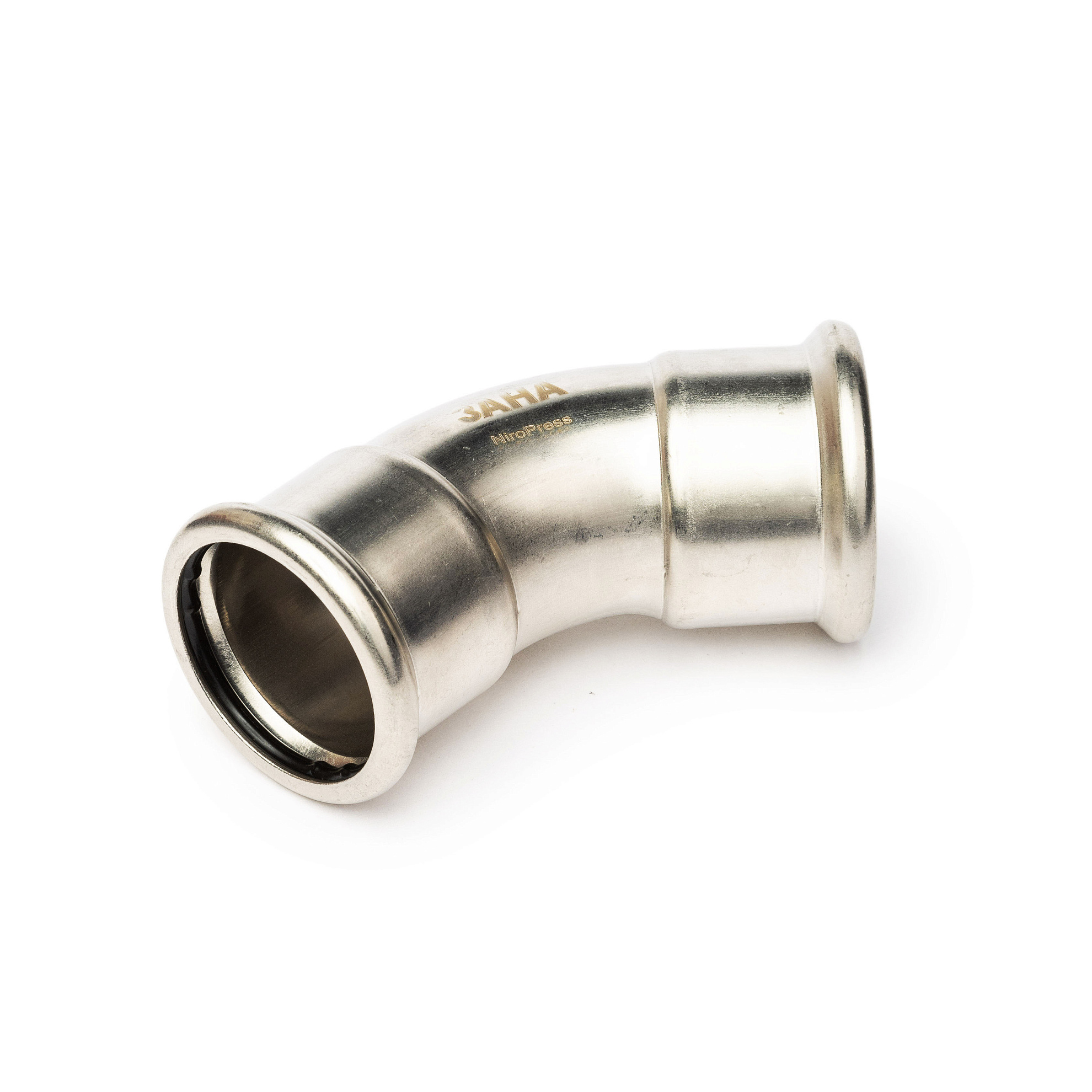 Отвод ЗАНА (SANHA) NiroPress AISI 304L 45° ВПр-ВПр, Dn 108