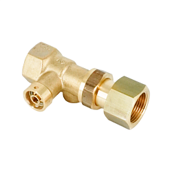 Колпачковый клапан Oventrop с пломбировочным устройством "Expa-Con", Ду20, Rp3/4, латунь