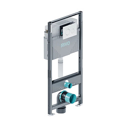 Комплект: Инсталляция для унитаза со сливным баком RIVO Set A + Панель смыва RIVO Touch Neo Белый глянцевый ( 1 шт. )