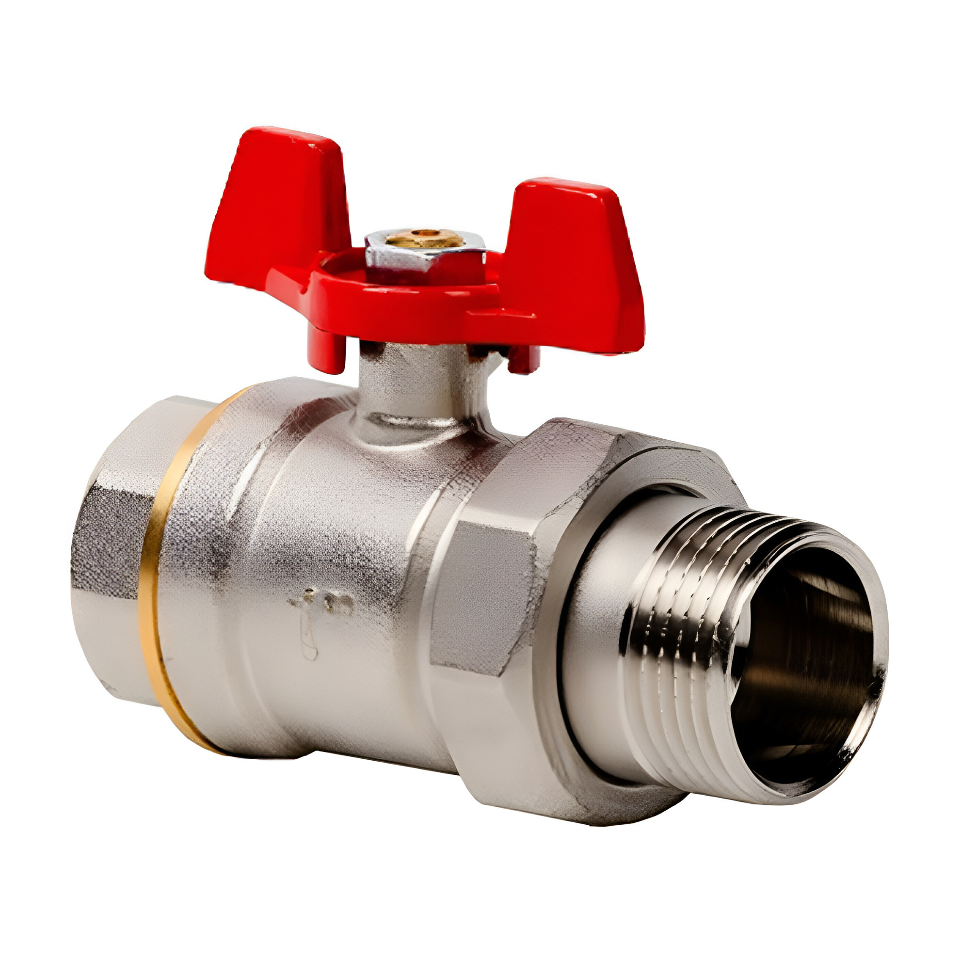 Краны шаровые латунные внутренняя/наружная резьба