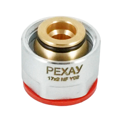 Резьбозажимное соединение, РЕХАУ, THERM S, НГ ЕК, 3/4", 17x2,0, хромированная латунь