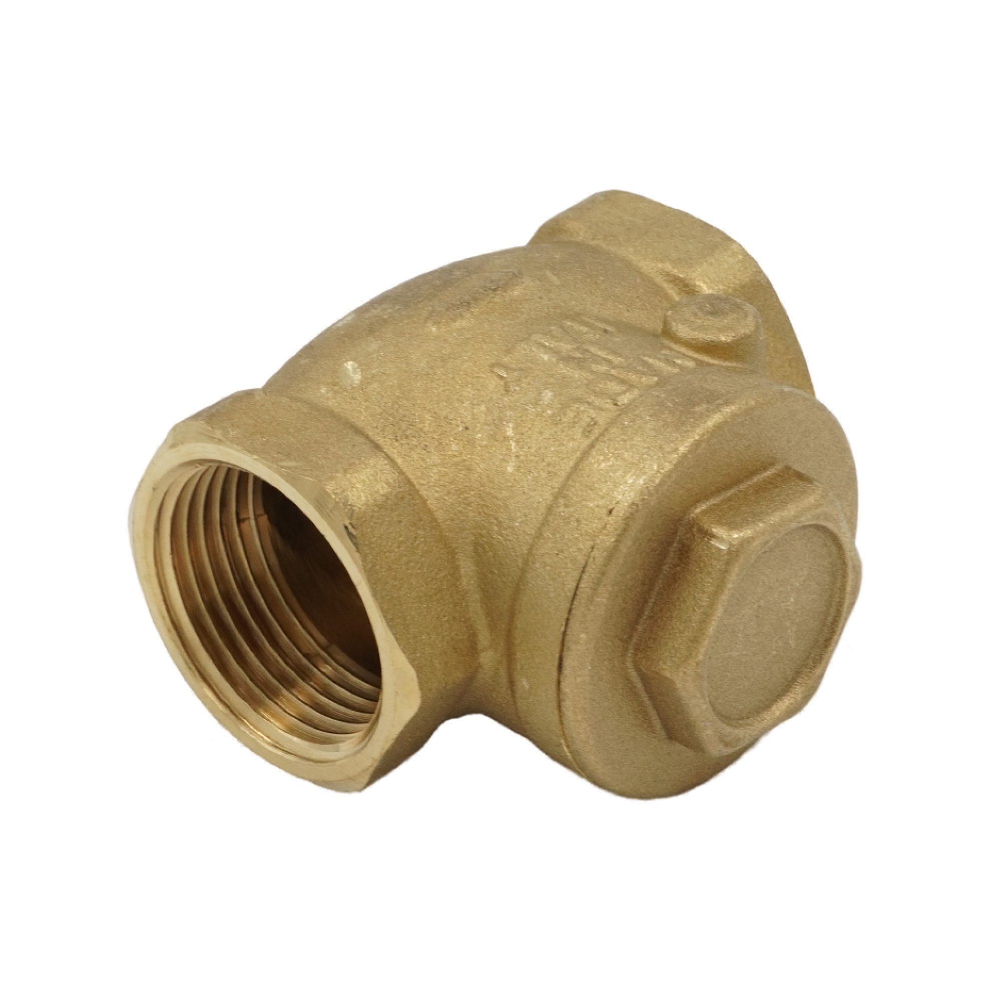 Клапан обратный, ELSEN, дисковый, горизонтальный, 1", ВВ, PN, бар-10, T°C -от 0 до +80, латунь