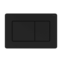 Панель смыва РЕХАУ NOVA QUAD STEEL с прямоугольными клавишами с покрытием против отпечатков пальцев, нержавеющая сталь, черный, матовый