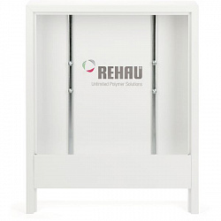 Шкаф коллекторный приставной, Rehau, AP 130/1205, сталь, белый, ширина 1205 мм, высота 730 мм, глубина 130 мм