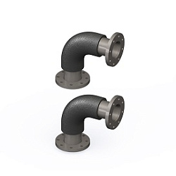 Угловое соединение, ELSEN, для коллекторов DN100, PN10 (2 шт)