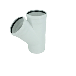 Тройник, Rehau, RAUPIANO, 45°, 160, 160, PP (полипропилен)