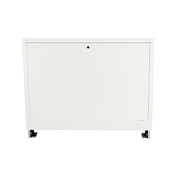 Шкаф монтажный встраиваемый, Oventrop, №3, оцинкованная сталь, рама и дверца белые, лакированные, выдвижная фасадная рама и основание, ширина 900 мм, высота 760-885 мм, глубина 115-180 мм