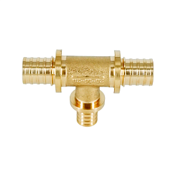 Тройник редукционный диаметр 20-16-20 ELSEN, латунь, CN