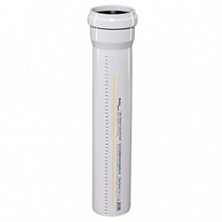 Труба канализационная,Ostendorf SKOLAN Safe, SKEM, Ø-110, длина, мм-1000, PP-MD (полипропилен)