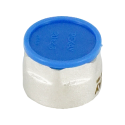 Резьбозажимное соединение, РЕХАУ, RAUTITAN, НГ ЕК, 3/4", 20 x 2,8, латунь, НГ-никелированная, для труб flex/pink