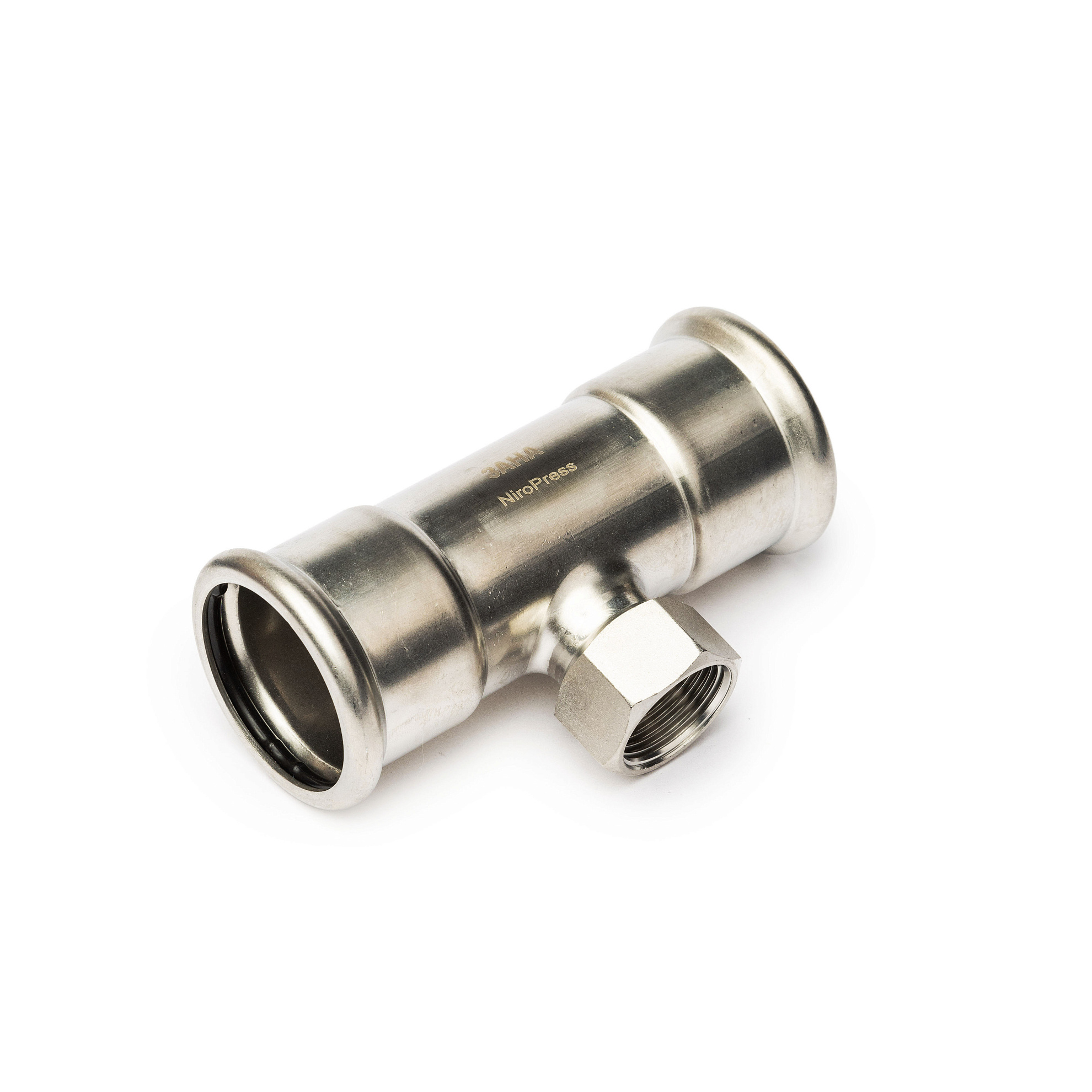 NiroPress AISI 316L тройник ВПр-ВР-ВПр, ?108,0x3/4x108,0