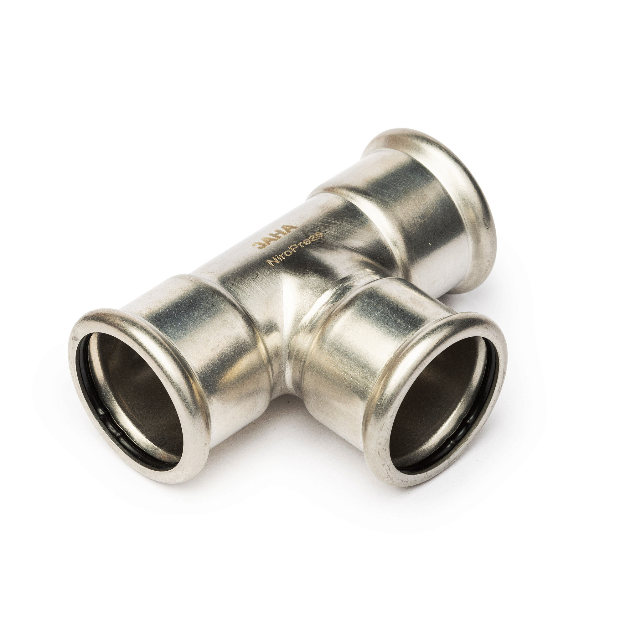 Тройник ЗАНА (SANHA)  ВПр 88,9x28x88,9, нерж.сталь, 91130