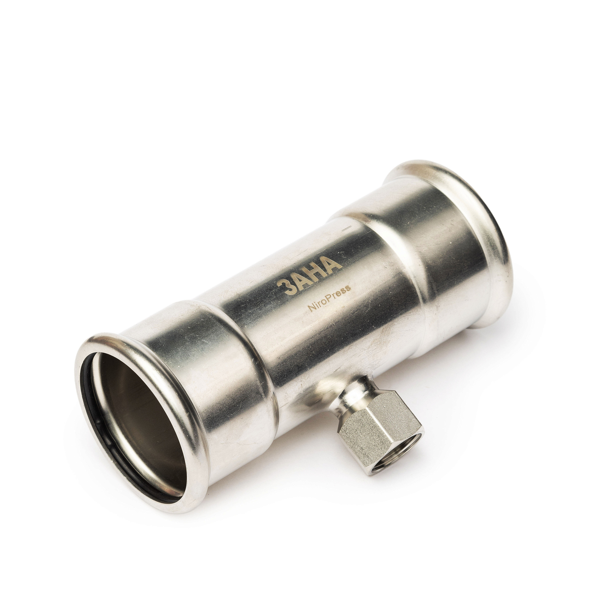 NiroPress AISI 316L тройник ВПр-ВР-ВПр, ?54x1/2x54