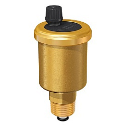 Воздухоотводчик автоматический, Flamco, Flovent, R 3/8" M, бар- от 0,2 до 8, T°C -110, с отсечным клапаном, латунь