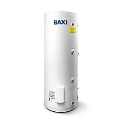 Водонагреватель косвенного нагрева, Baxi, UBC 300, накопительный, напольный, объём, л-300, эмалированная сталь, цвет-белый
