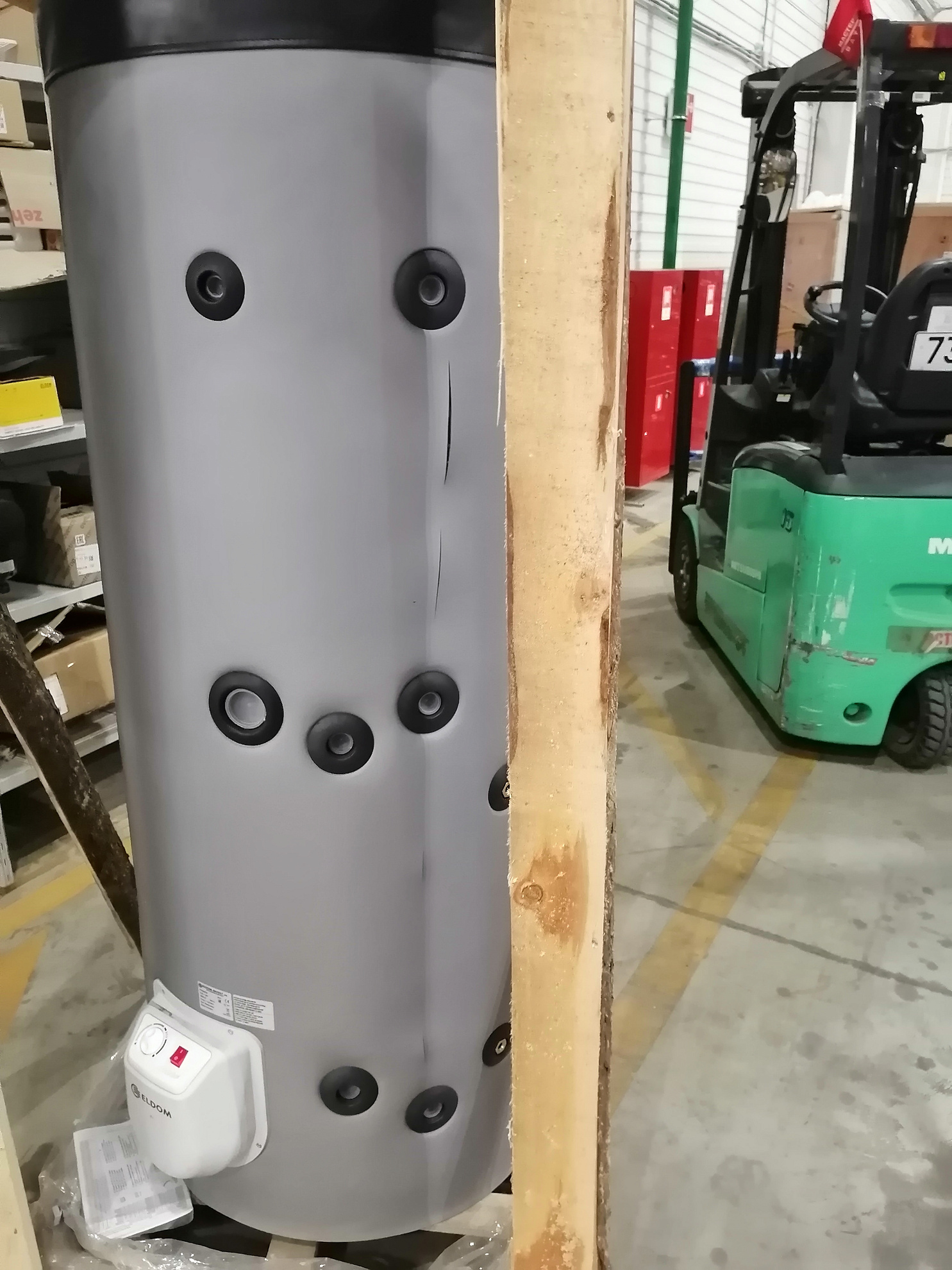 Комбинированный напольный водонагреватель 300л, с одним теплообменником