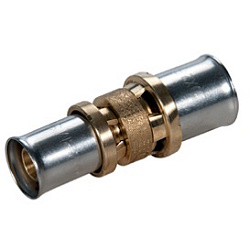 Муфта, Giacomini, RM103, 26 x 3, 20 x 2, латунь, переходная, для труб GIACOTHERM, GIACOFLEX, многослойных и полибутиленовых