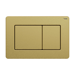 Панель смыва РЕХАУ NOVA QUAD STEEL с прямоугольными клавишами с покрытием против отпечатков пальцев, нержавеющая сталь, брашированное циркониевое золото, матовый