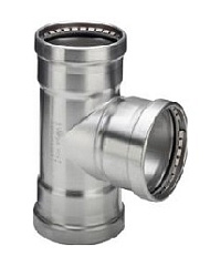 Тройник, Viega, Sanpress Inox XL, нержавеющая сталь, 108,0 x 42 x 108,0 мм, модель 2318XL