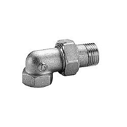 Сгон, Giacomini, R19, угловой, НВ, 1/2", 1/2", латунь, хромированный, для стальной трубы