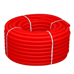 Труба гофрированная, ELSEN, FlexLight, для Ø32, наружный Ø40, красная, бухта 30 м