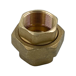 Сгон американка, ELSEN, Metalit, прямой, ВВ, 1 1/2", 1 1/2", латунь, с плоским уплотнением