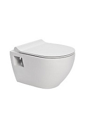 Безободковый подвесной унитаз STREAM LINE 52 cm с крышкой Roma