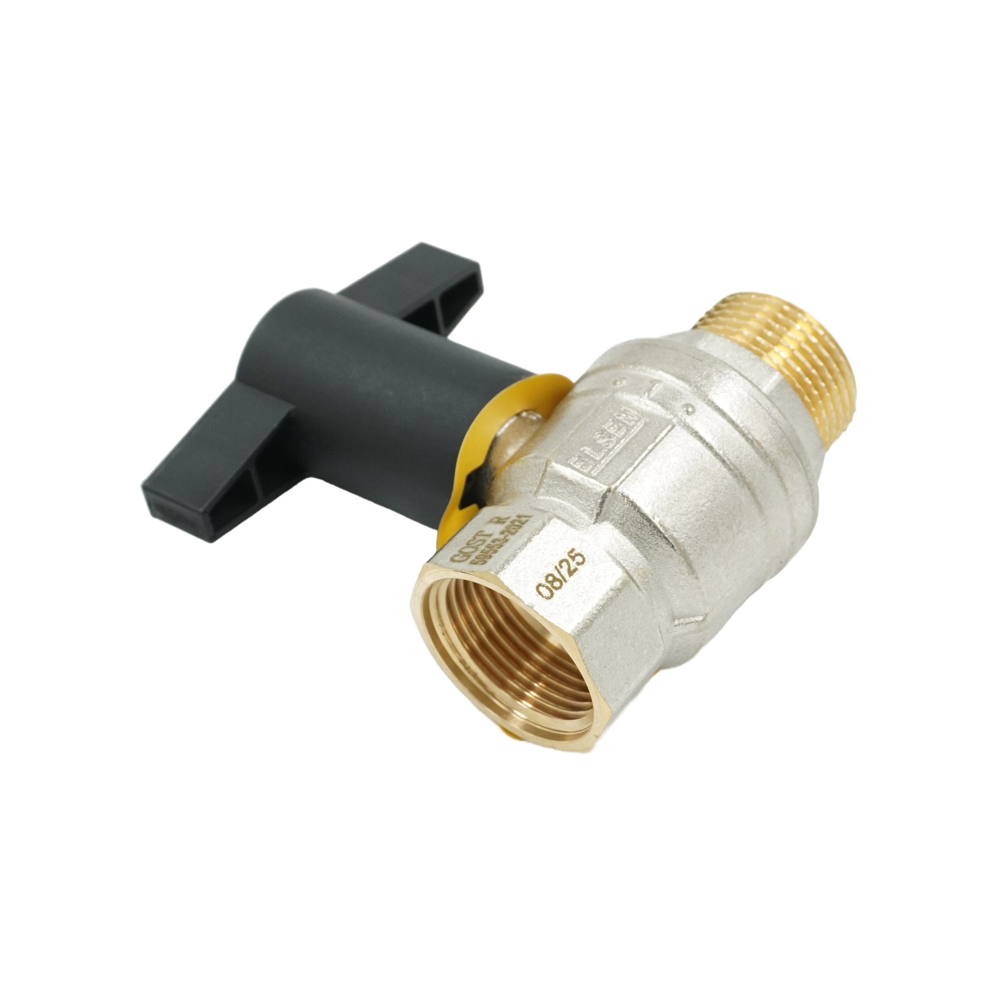 Кран шаровой, ELSEN, Strong, полнопроходной, 1", НВ, ручка из полимера