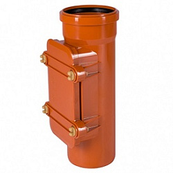 Ревизия, Ostendorf, KGRE, 125, 125, с прямоугольным люком, PVC (поливинилхлорид)