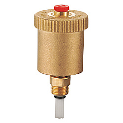 Воздухоотводчик автоматический, Giacomini, R99I, 1/2", Н, PN, бар-14, T°C -120, с автозапором, латунь