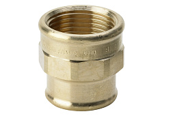 Муфта, Viega, R2 модель 3240, ВВ, 1", 3/4", бронза (RX), переходная