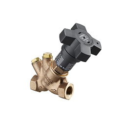 Вентиль регулирующий, Oventrop, Hydrocontrol VTR, преднастраиваемый, DN-10, 3/8", ВВ, PN, бар-25, T°C -от -20 до +150, бронза, измерительная техника "classic", с присоединительными отверстиями для измерительной техники "classic" (закрыты заглушками)