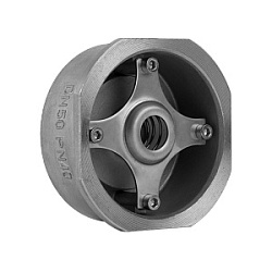 Клапан обратный ГРАНЛОК® межфланцевый  CVS40, DN32, PN40, Tмакс. = 400 °C, материал корпуса - нержавеющая сталь