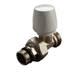 Вентиль прямой ручной 1/2" В - 1/2" Н с уплотнением O-RING
