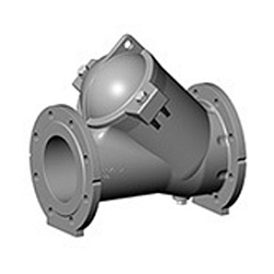 Клапан обратный шаровой, фланцевый, DN200, PN10, корпус  нерж сталь, витон (FPM)